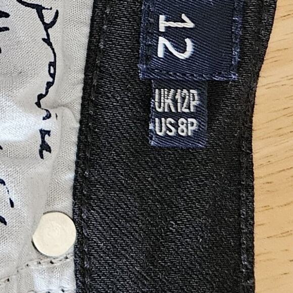 Boden Trafalgar Straight Leg Jeans - Black - size US 8P - EUC - Picture 4 of 8